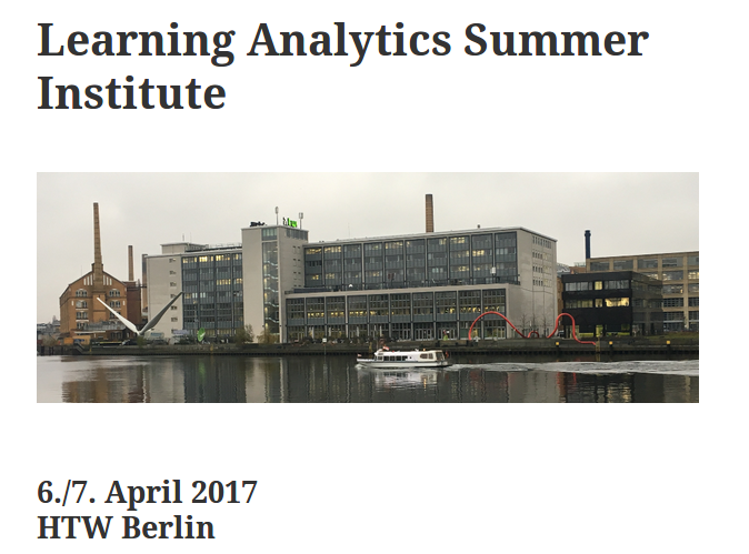 Learning Analytics Summer Institute