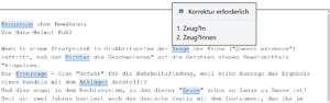 Supporting gender-neutral writing in German