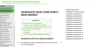 Überführung hochschuldidaktischer Kurse in OER - Ansätze und Herausforderungen